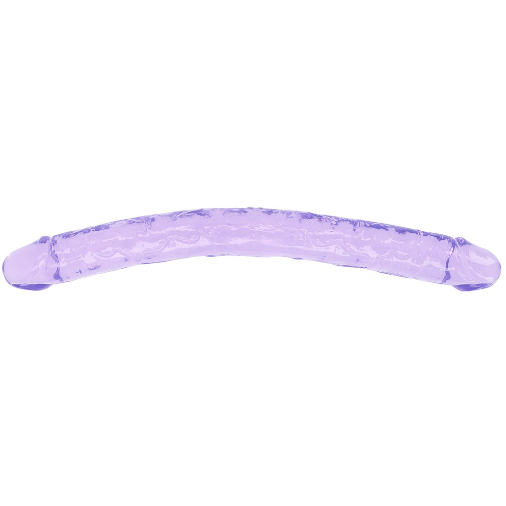 RealRock Crystal Clear Jelly 18 Inch Double Dildo
