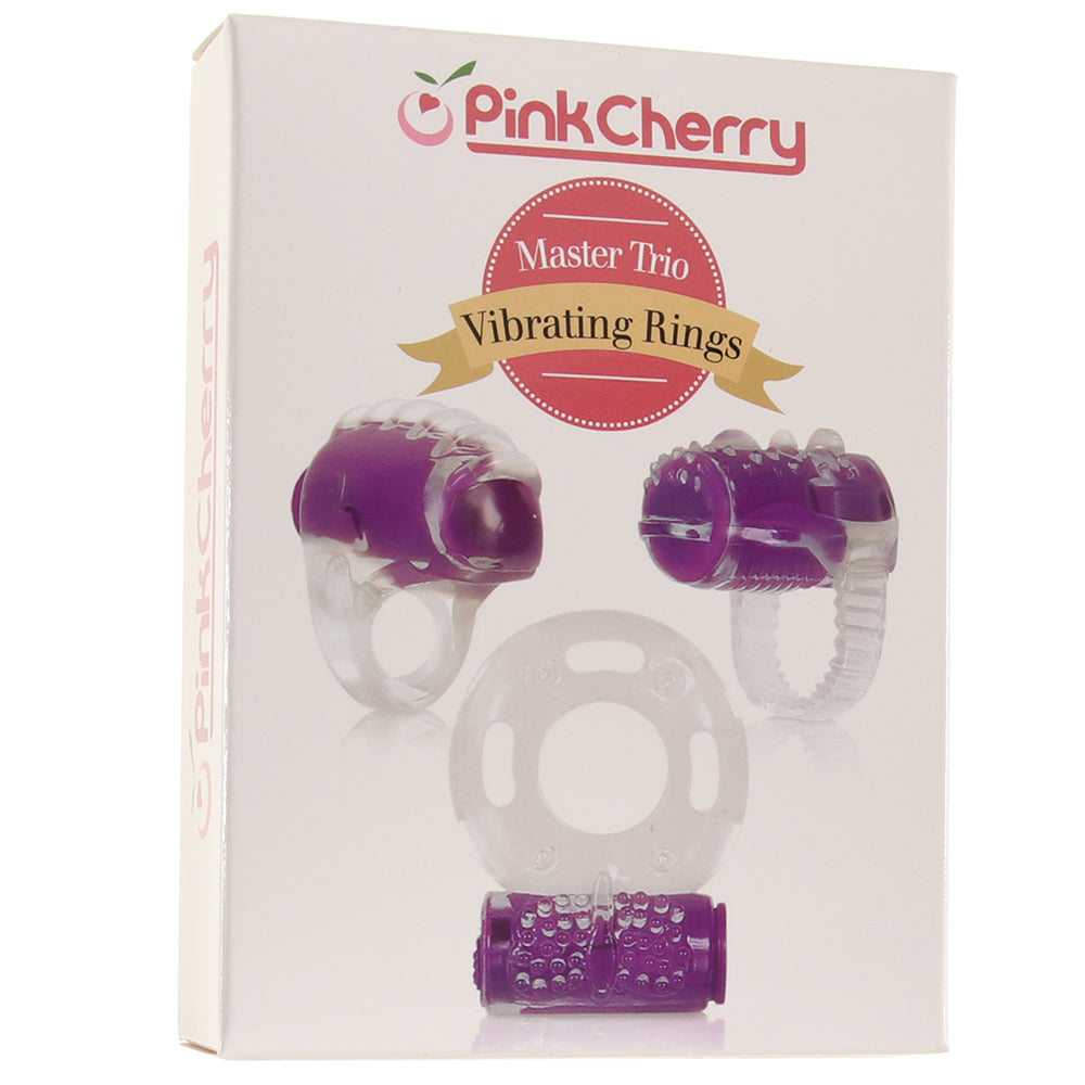 PinkCherry Master Trio Vibrating Rings Set