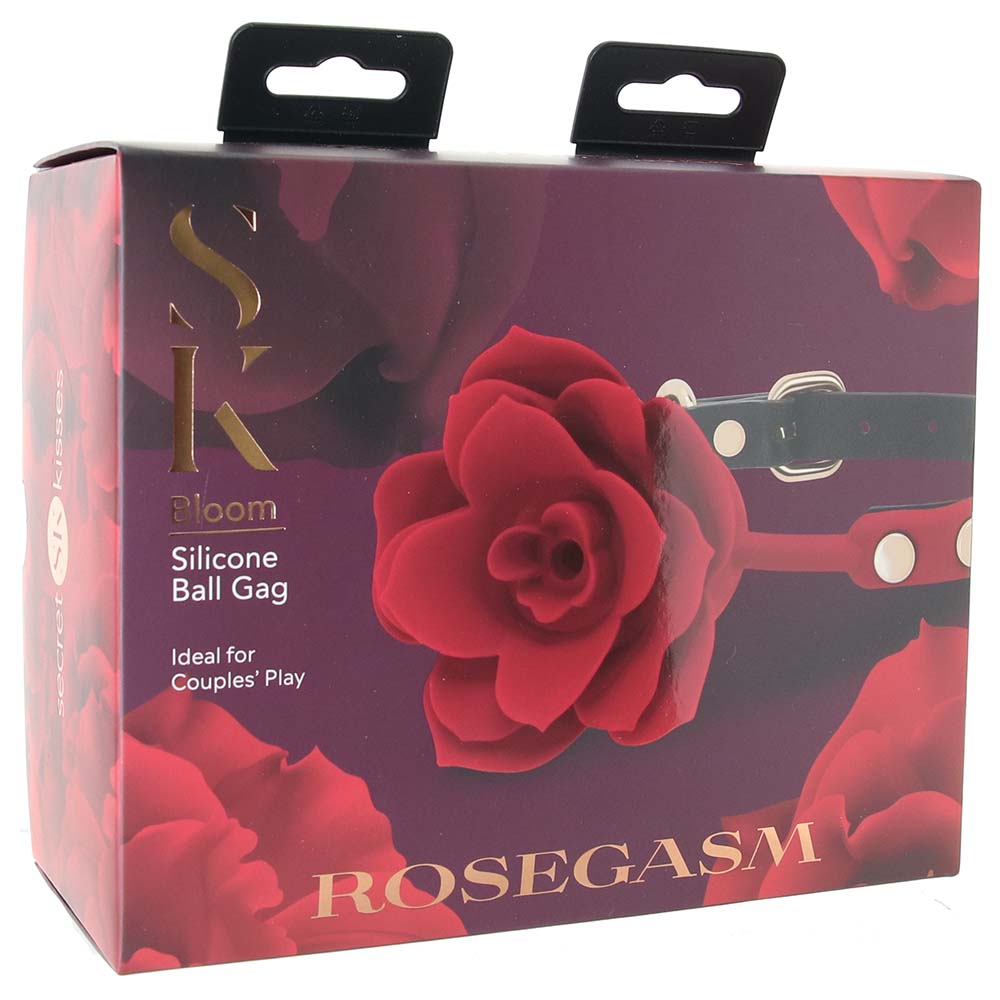 Secret Kisses Bloom Rose Ball Gag