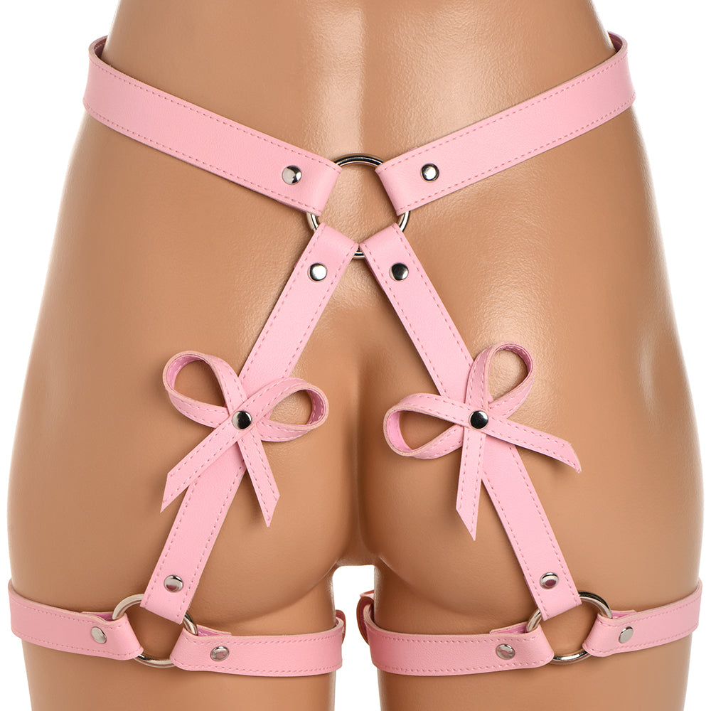 Strict Bondage Harness with Bows OSXL