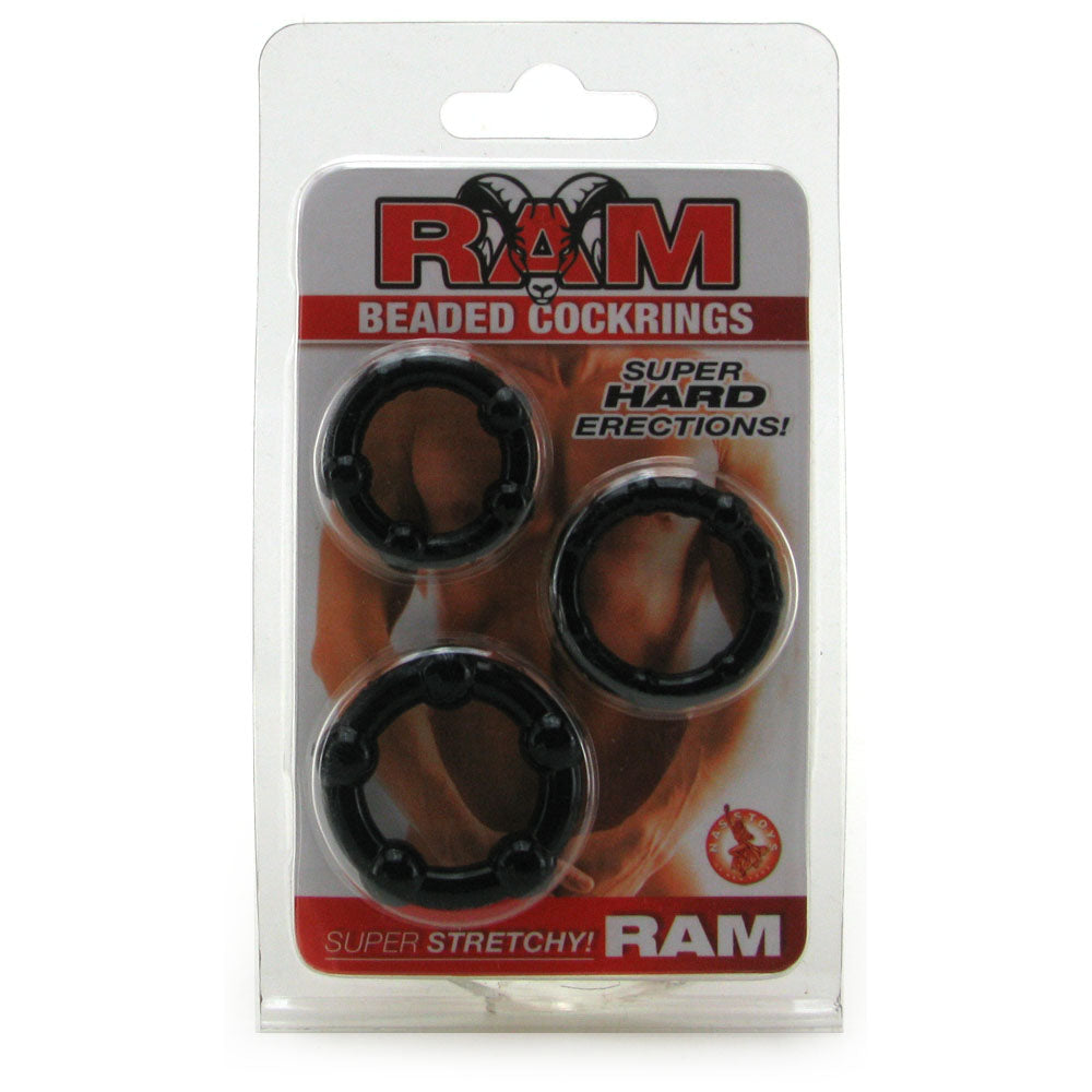 Ram Beaded Cock Rings