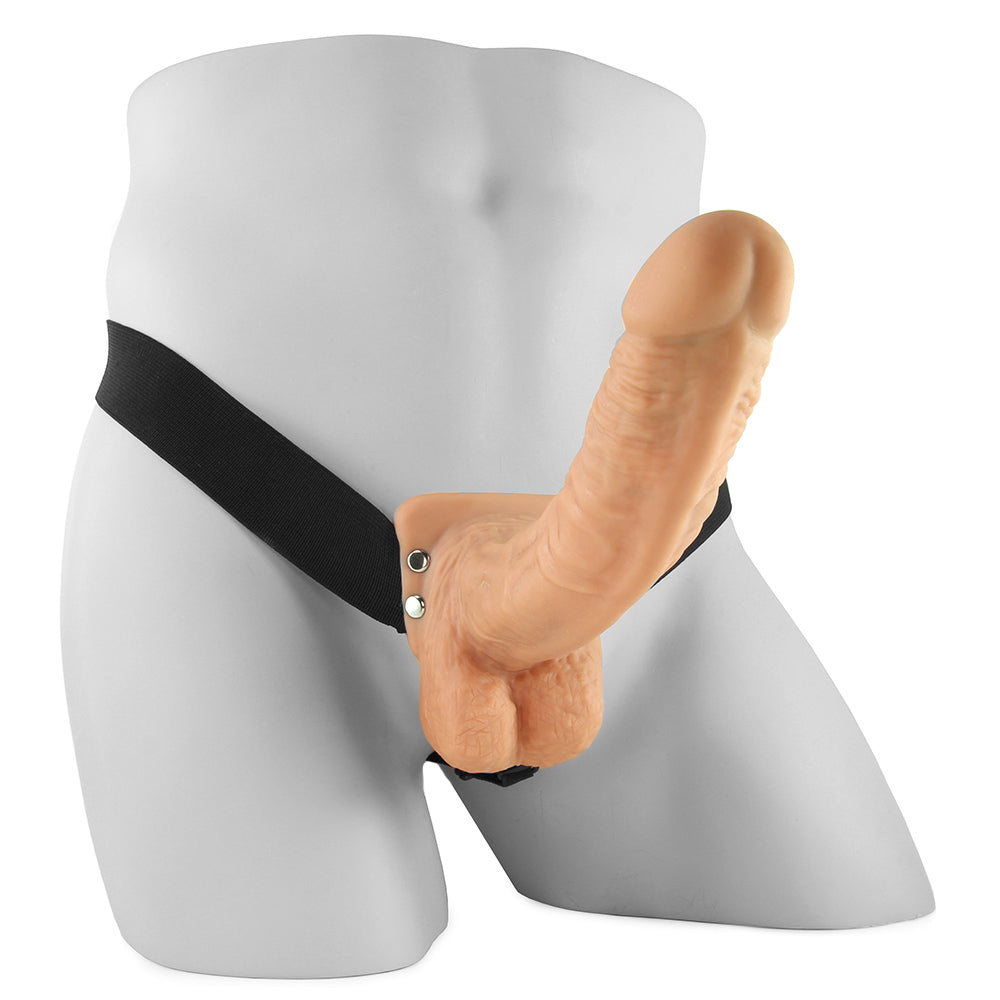 Fetish Fantasy 9 Inch Hollow Strap-On with Balls