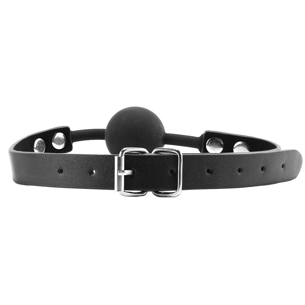 Black & White Silicone Ball Gag