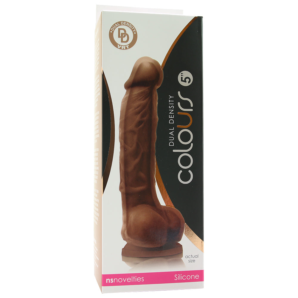 Colours 5 Inch Dual Density Silicone Dildo