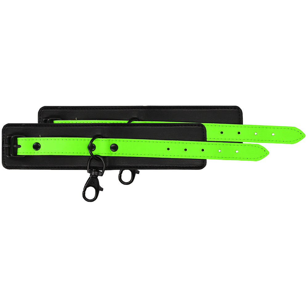 Ouch! Glow In The Dark Bondage Belt with Cuffs