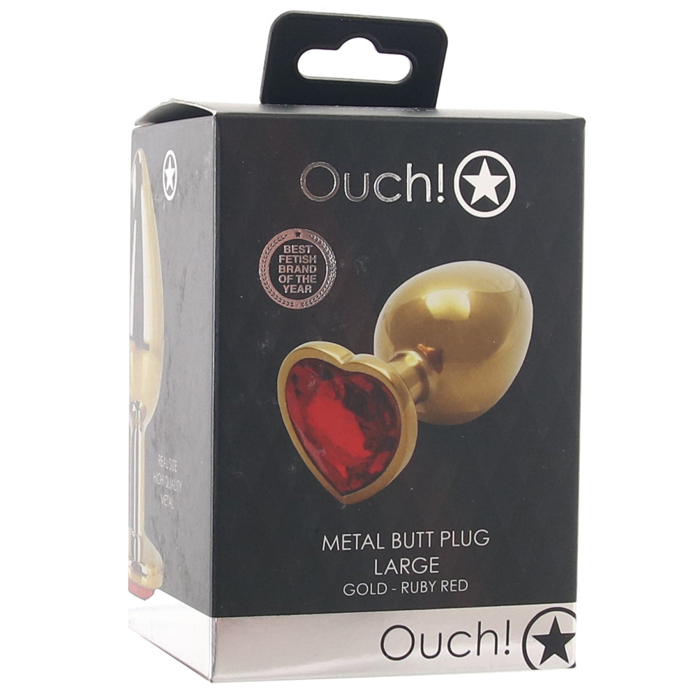 Ouch! Red Heart Gem Plug