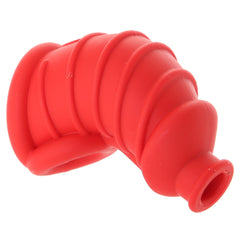 Master Series Red Chamber Silicone Chastity Cage