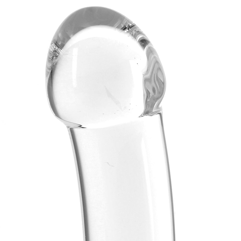 Blown Basic Curve 6 Inch Glass Dildo