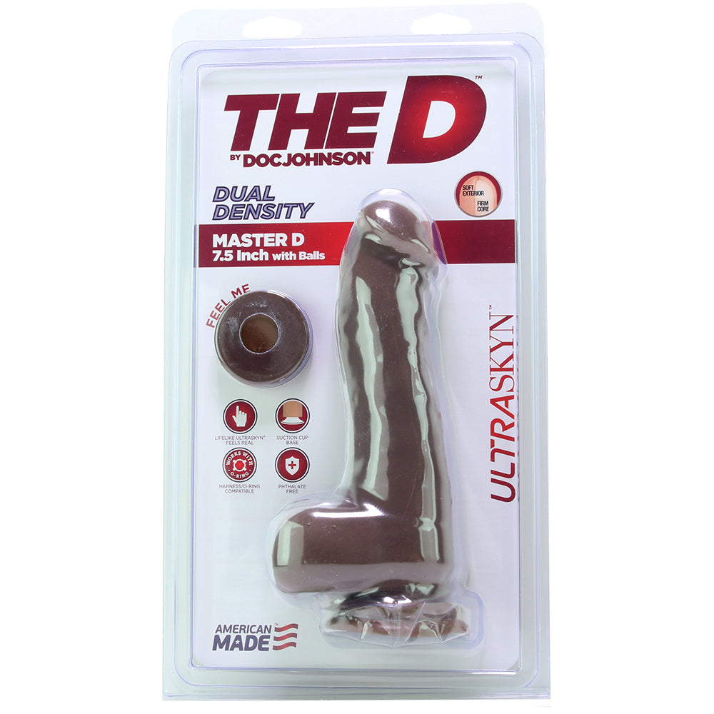 The Master D 7.5 Inch ULTRASKYN Ballsy Dildo