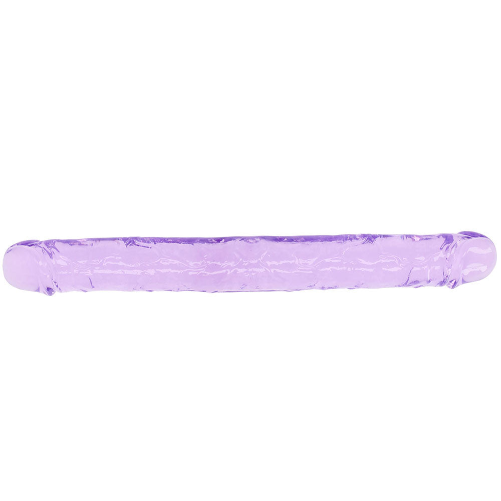 RealRock Crystal Clear Jelly 13 Inch Double Dildo