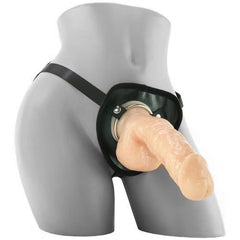 Natural Realskin 8 Inch Squirting Cock & Harness