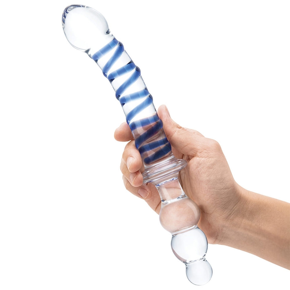 gläs Twister 10 Inch Dual Ended Glass Dildo