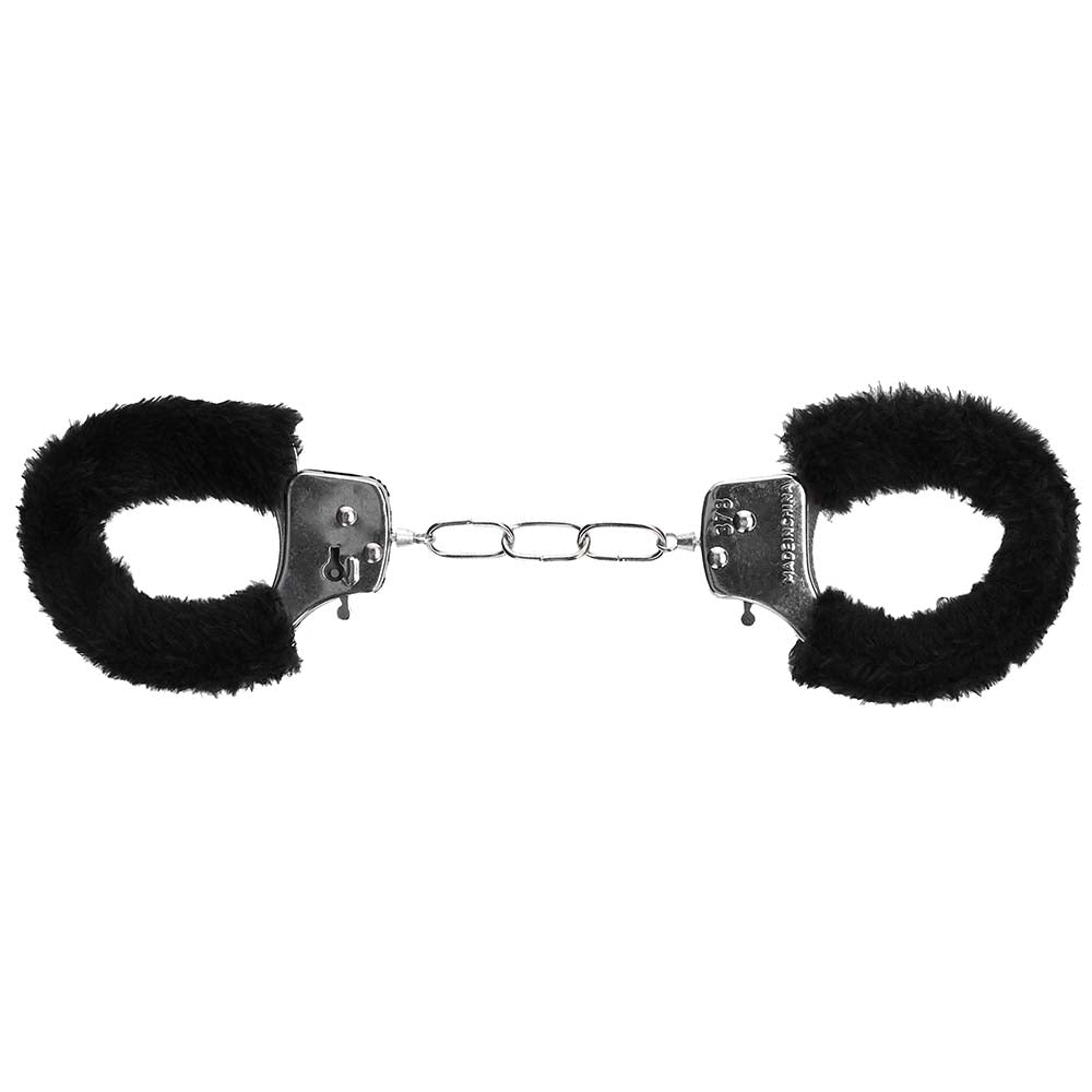 Black & White Beginner's Furry Wrist Cuffs