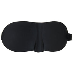 Black & White Satin Curvy Eye Mask