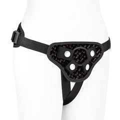 Lux Fetish Diamond Velvet Corset Strap-On Harness