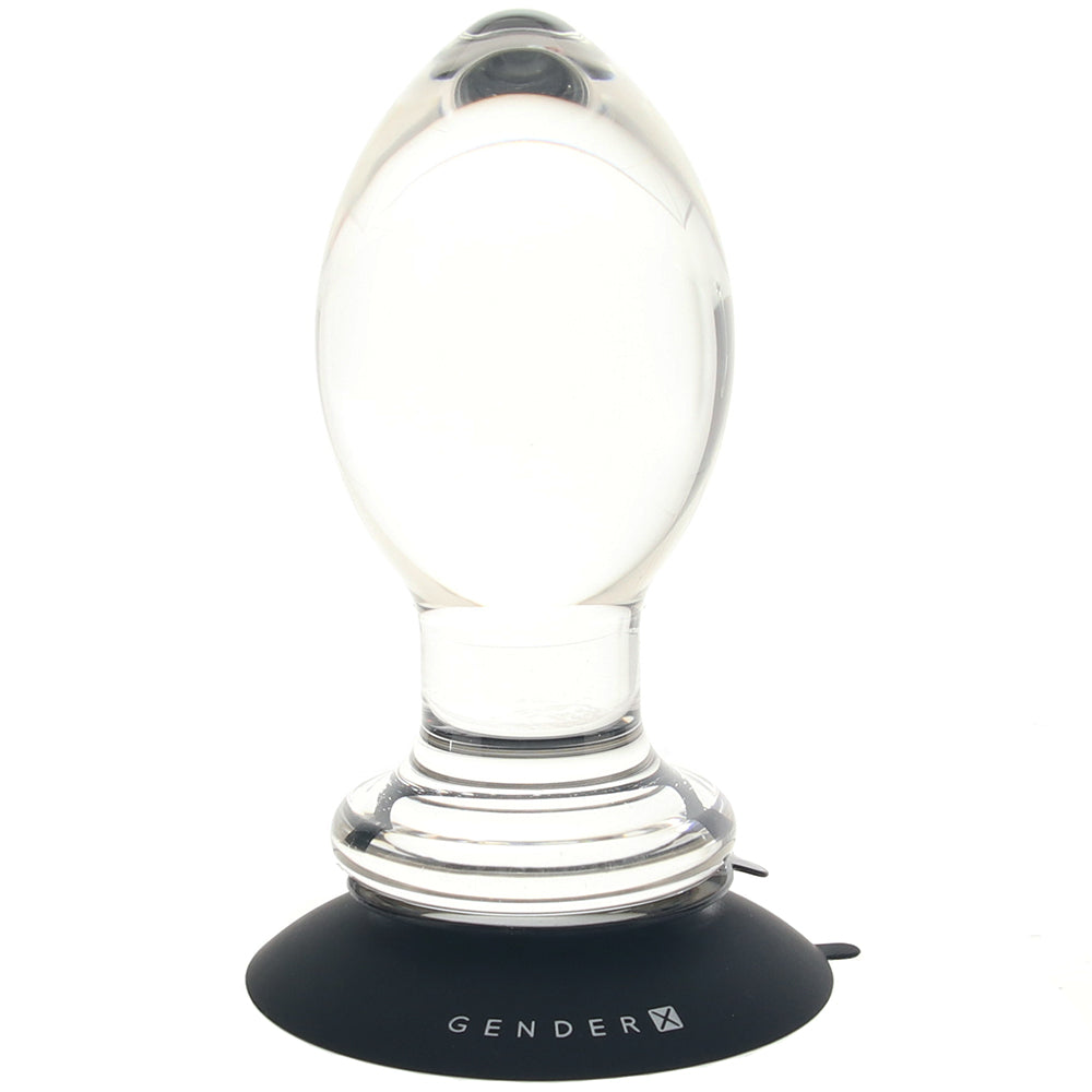 Gender X Crystal Ball Clear Anal Plug