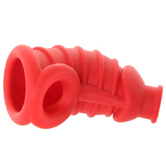 Master Series Red Chamber Silicone Chastity Cage