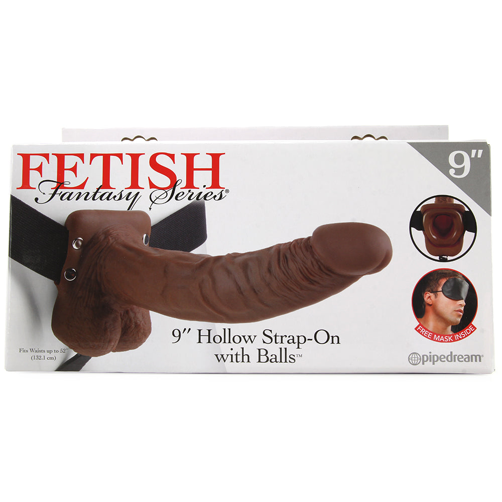 Fetish Fantasy 9" Hollow Strap-On with Balls