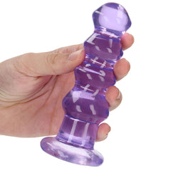 RealRock Crystal Clear Jelly 5.5 Inch Curvy Dildo