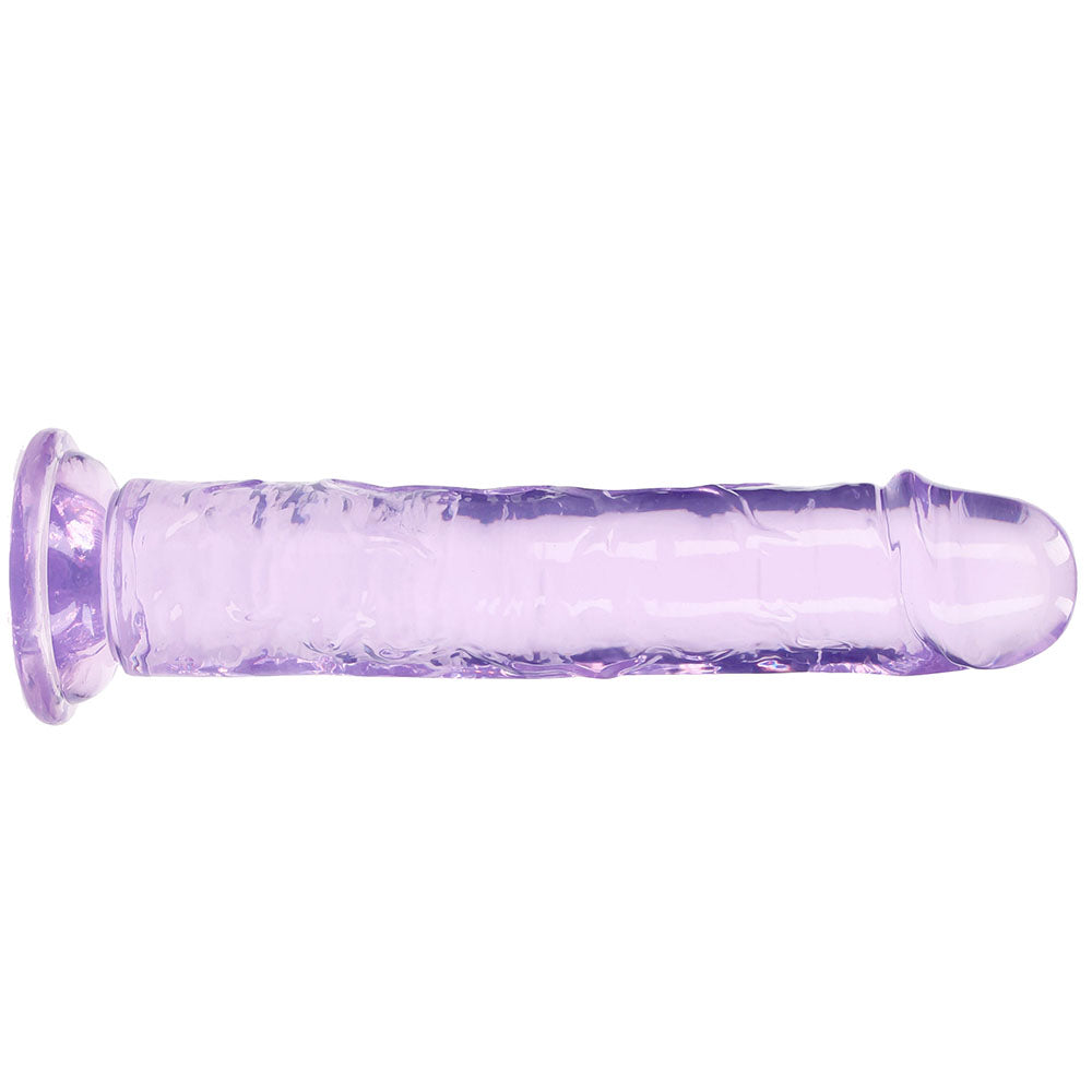 RealRock Crystal Clear Jelly 8 Inch Dildo