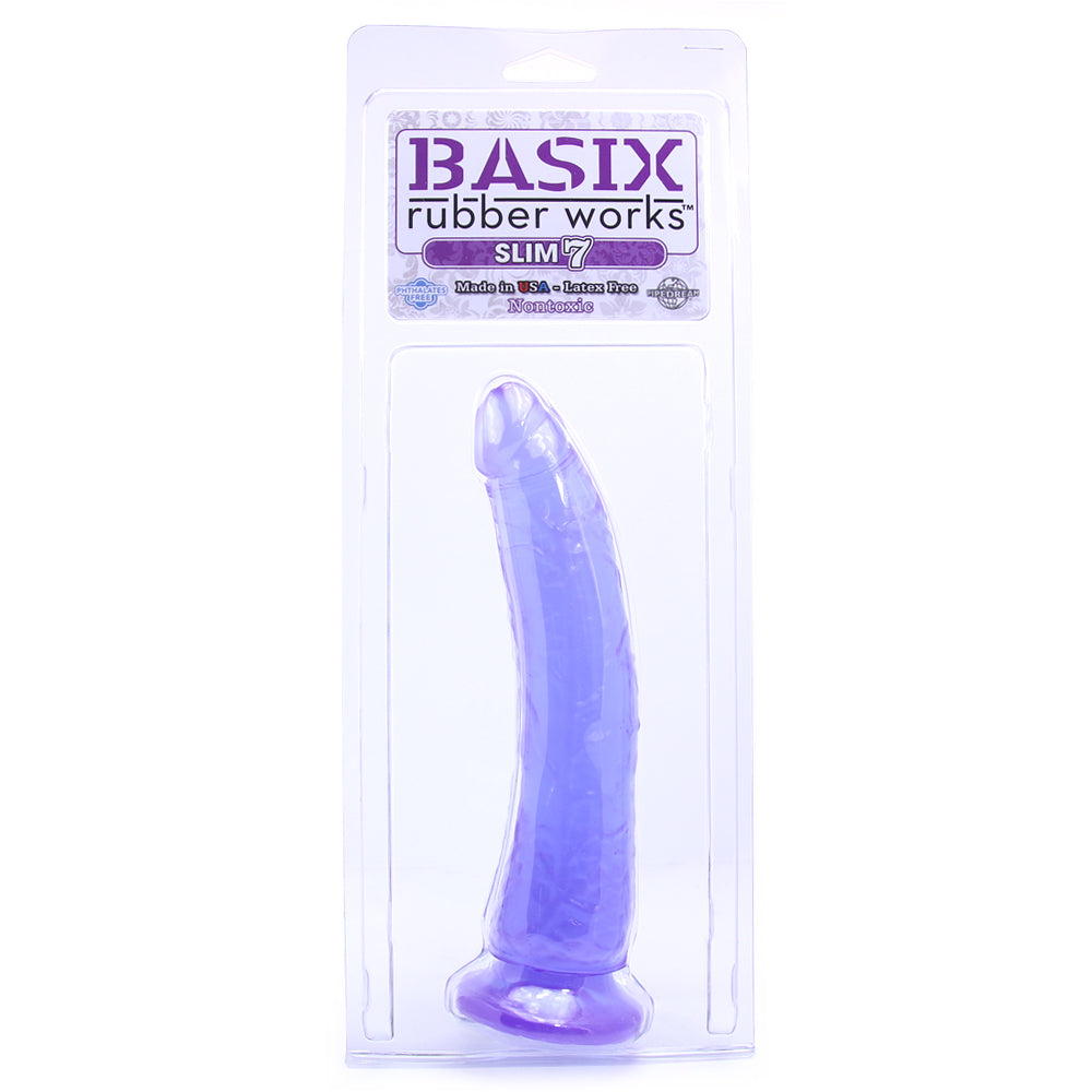 Basix Slim 7 Inch Dildo