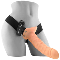 Fetish Fantasy 8 Inch Hollow Vibrating Strap-On