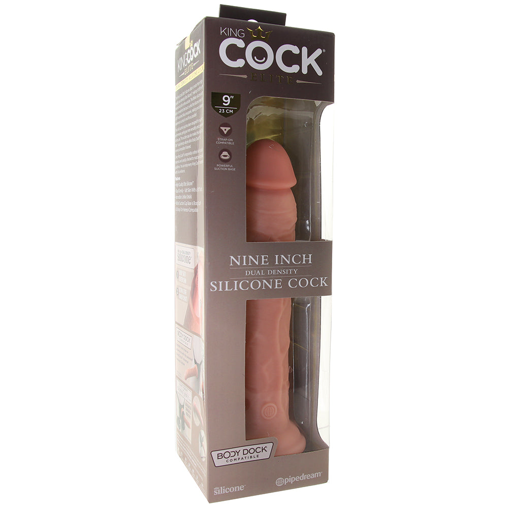 King Cock Elite Dual Density 9 Inch Silicone Cock