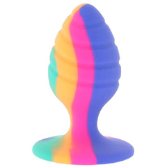 Cheeky Medium Swirl Tie-Dye Butt Plug