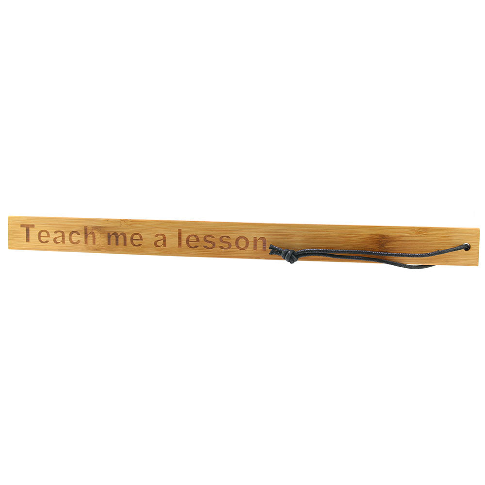 Teach Me a Lesson Bamboo Paddle