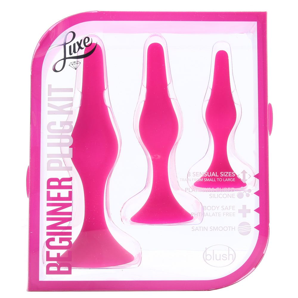 Luxe Beginner Silicone Butt Plug Kit