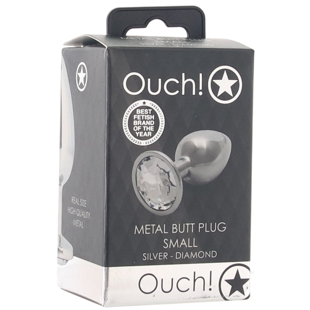 Ouch! Round Gem Silver Plug