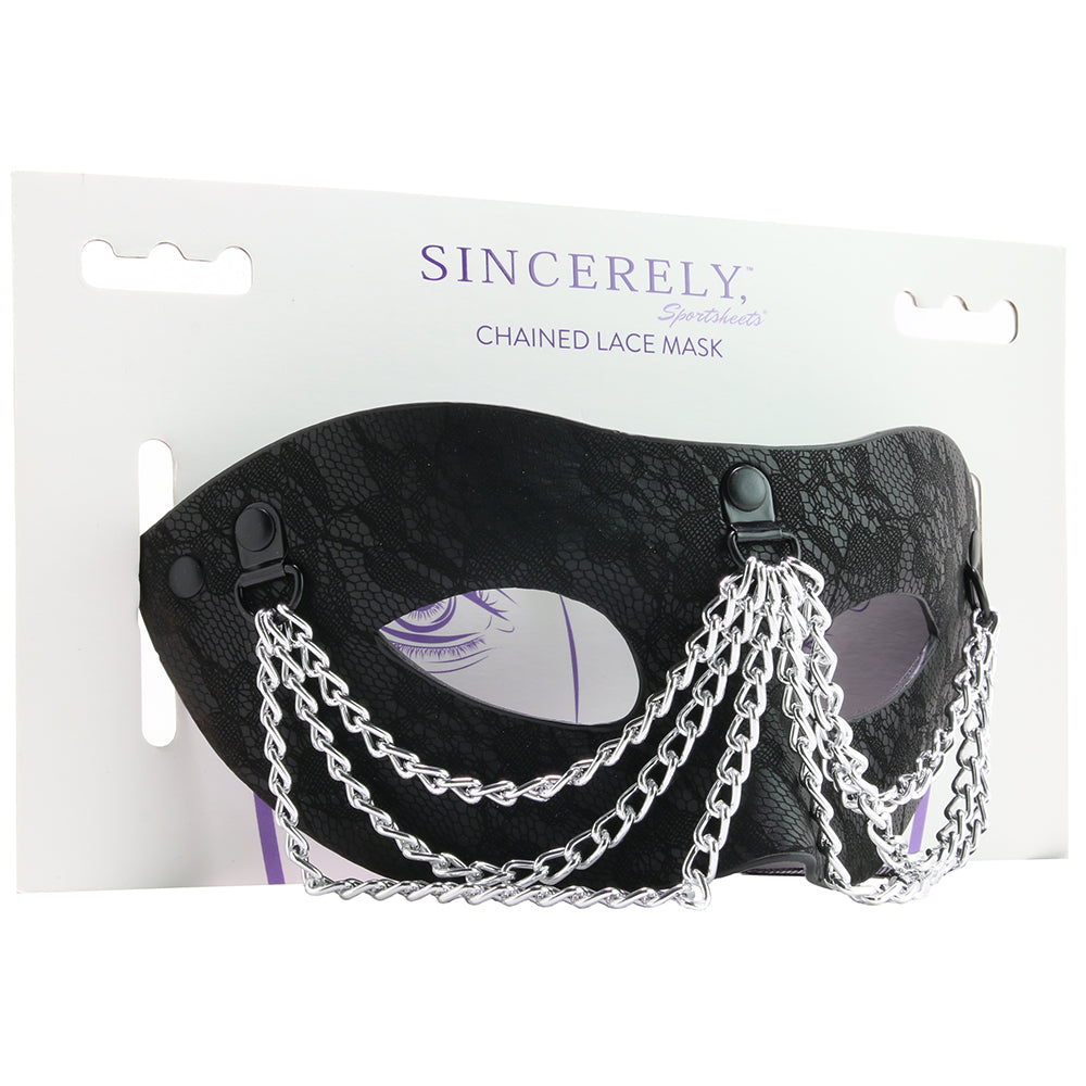 Sincerely Chained Lace Mask