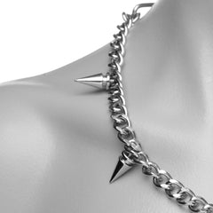Master Series Punk Spiked Necklace