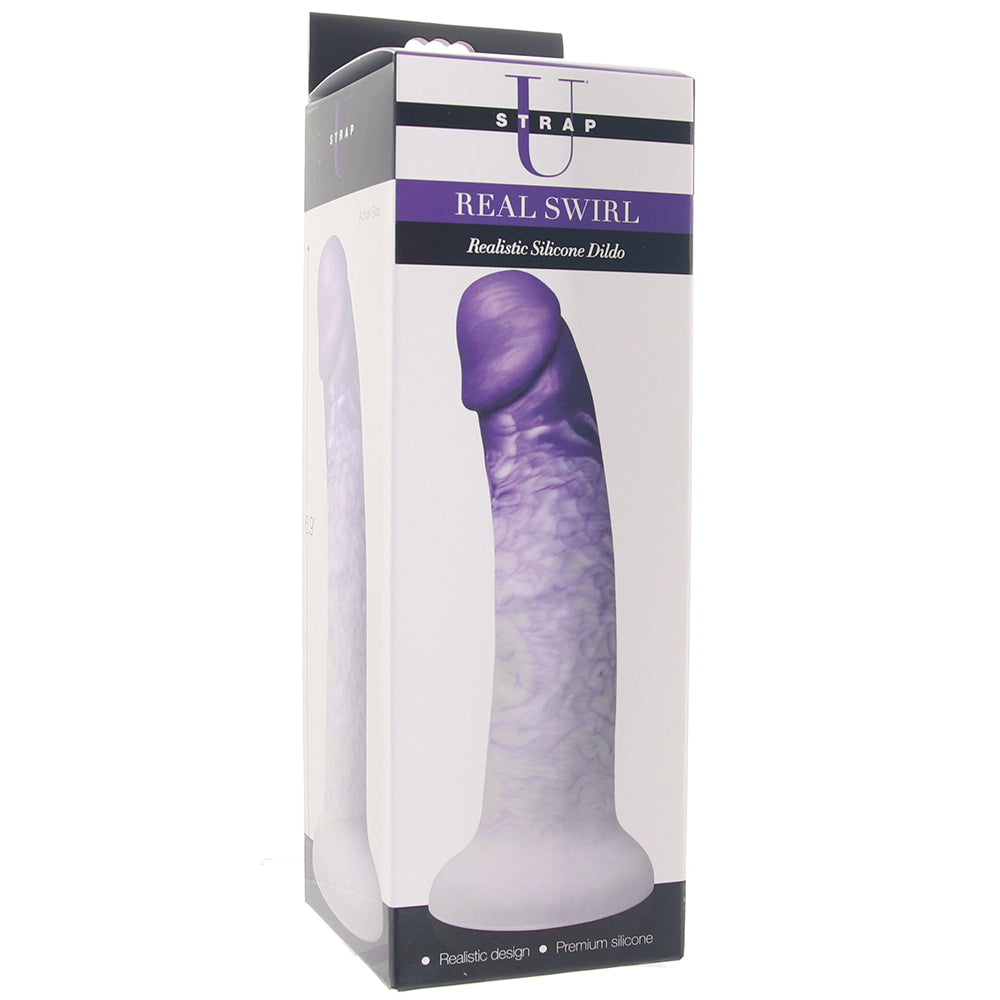 Strap U Real Swirl Silicone Dildo