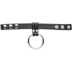 Strict Leather and Steel Cock & Ball Ring