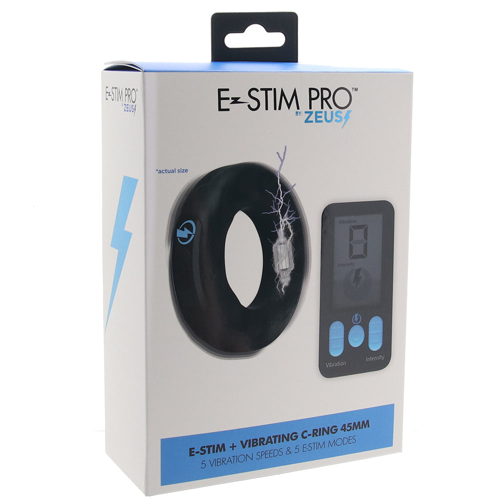 Zeus E-Stim Pro Vibrating 45mm C-Ring