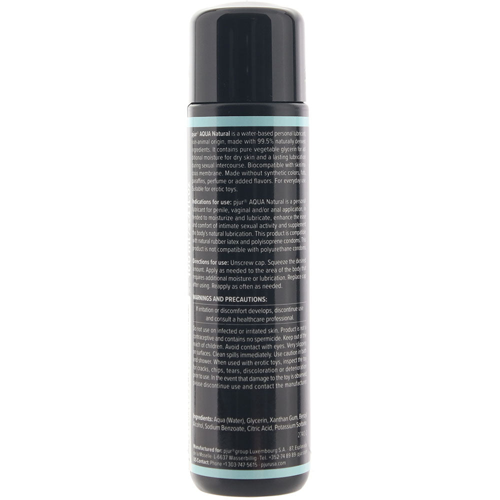 Pjur Aqua Natural Waterbased Lubricant 3.4oz/100ml
