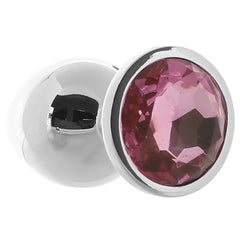Pink Gem Aluminum Anal Plug Set