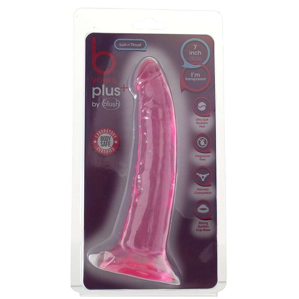 B Yours Plus Lust n’ Thrust 7 Inch Jelly Dildo