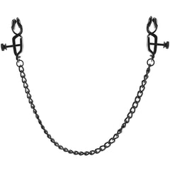 Open Press Nipple Clamps with Black Link Chain