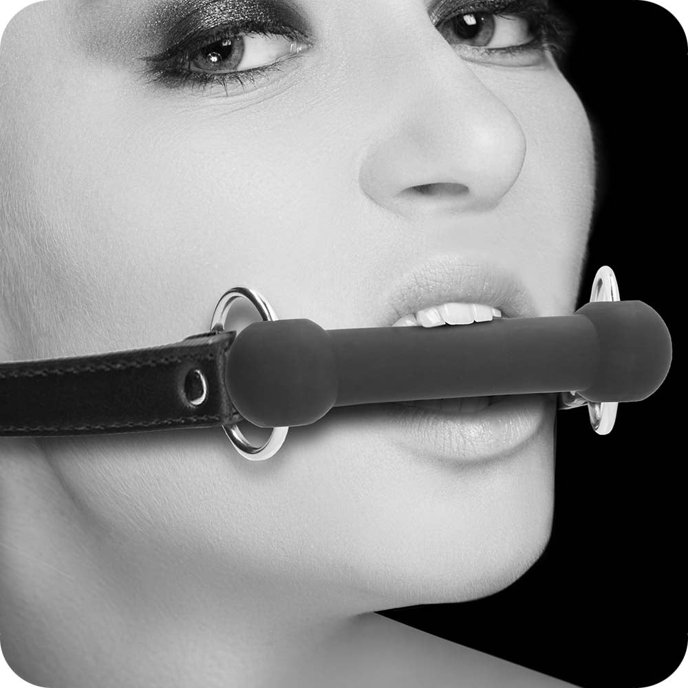 Black & White Silicone Bit Gag