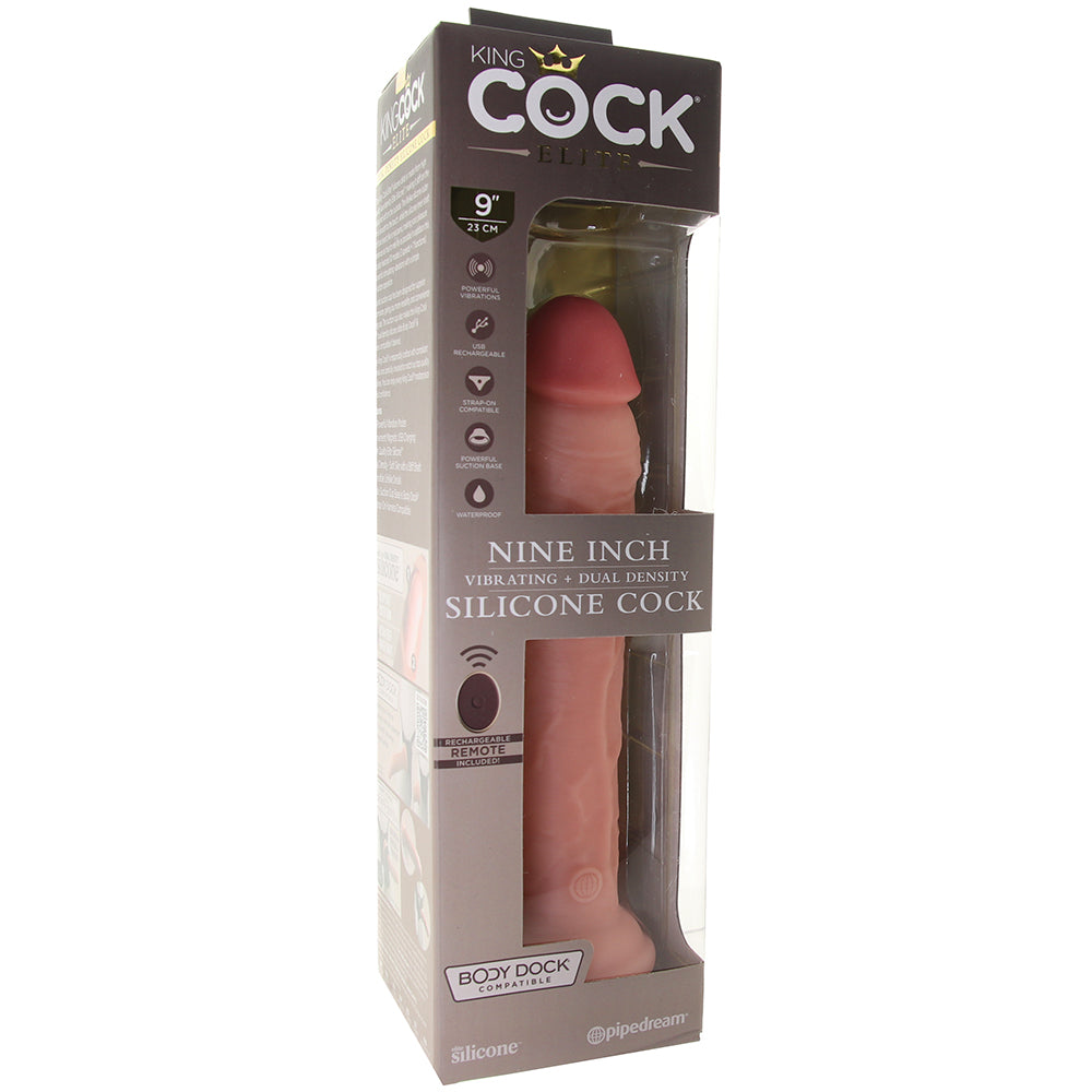 King Cock Elite Dual Density 9 Inch Silicone Vibe