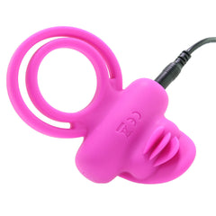 Dual Clit Flicker Vibrating Cock Ring