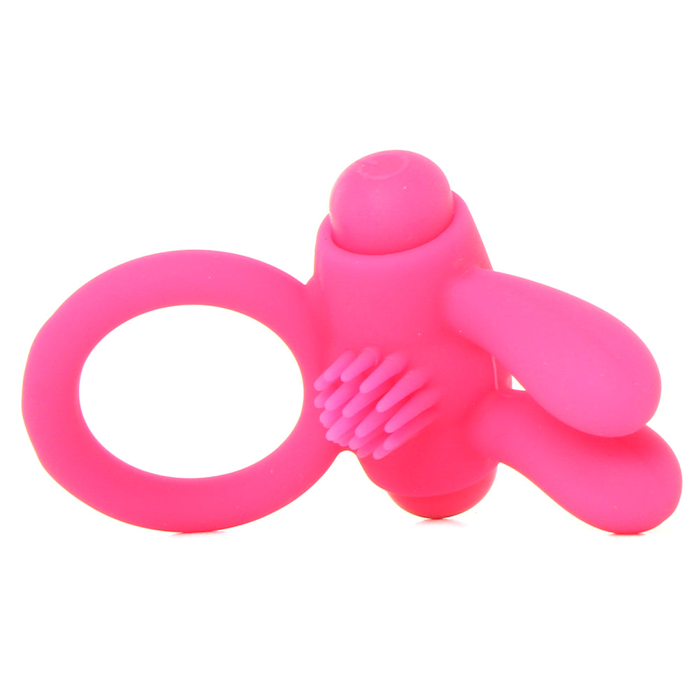 Neon Rabbit Vibrating Cock Ring