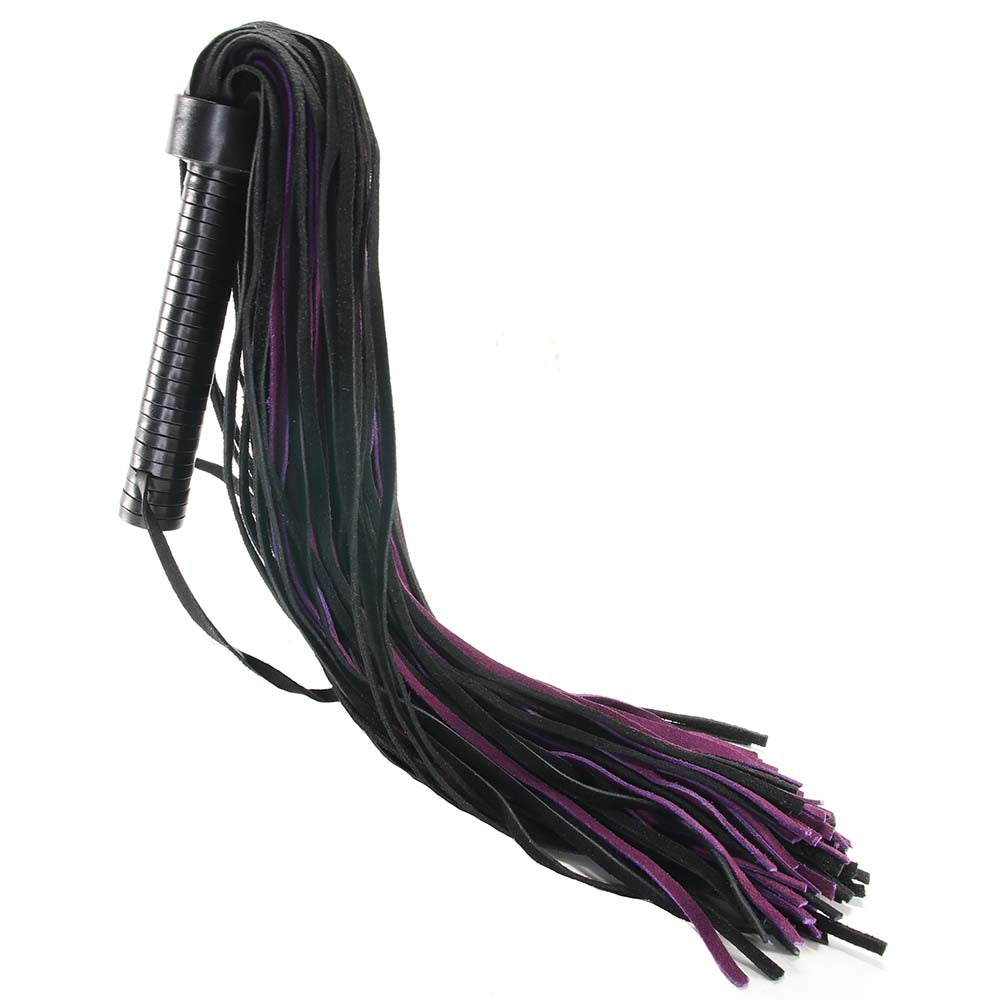 Suede Flogger with Leather Handle