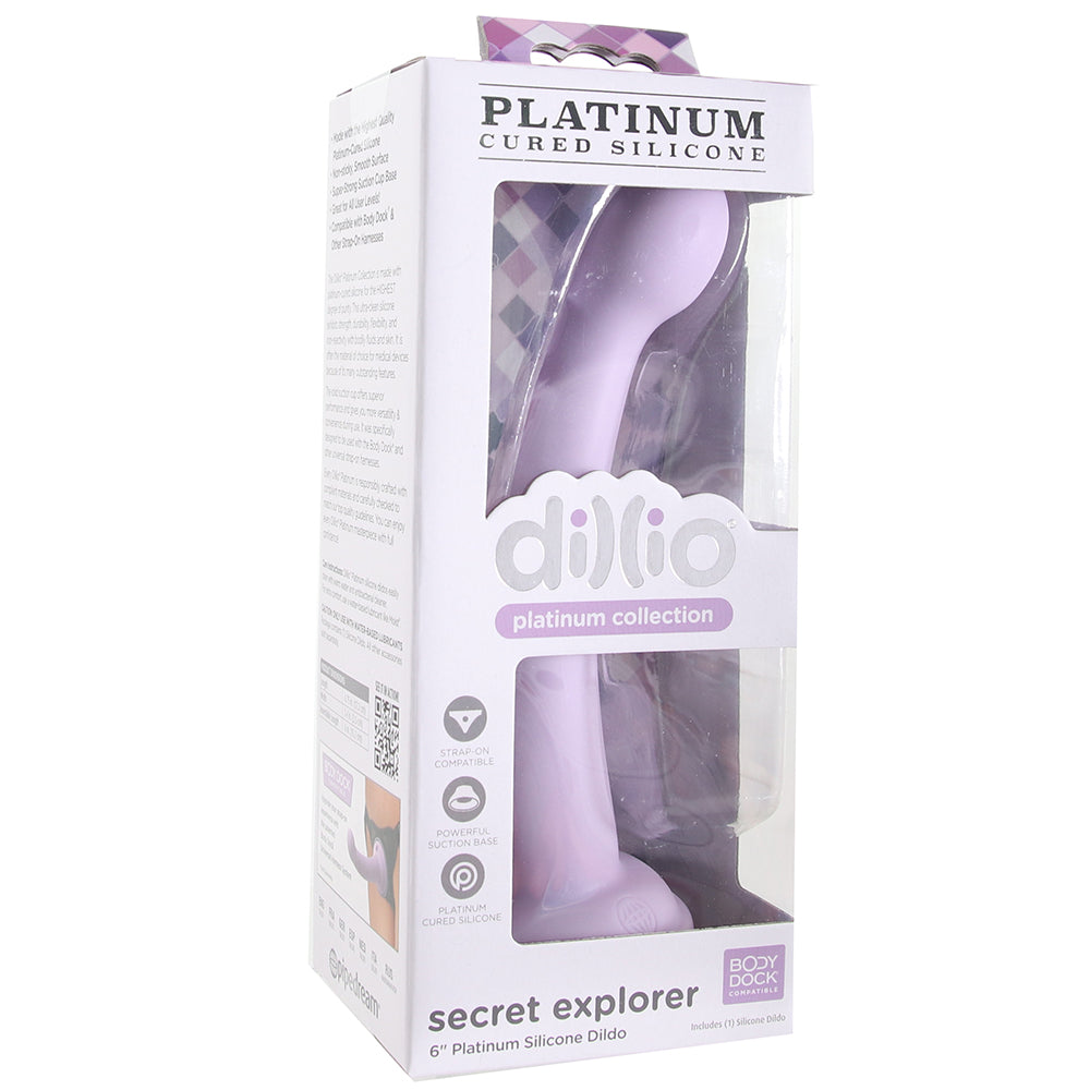 Dillio Platinum Secret Explorer 6 Inch Dildo