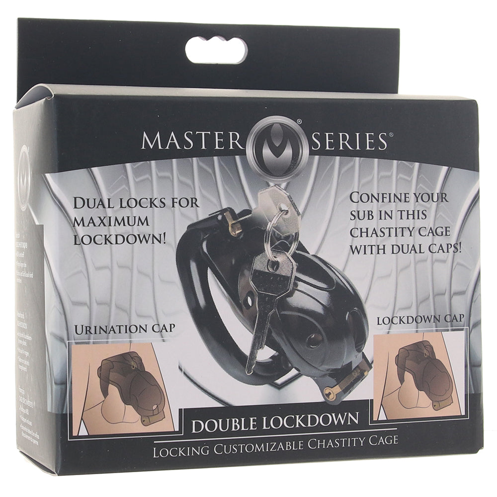 Master Series Double Lockdown Chastity Cage