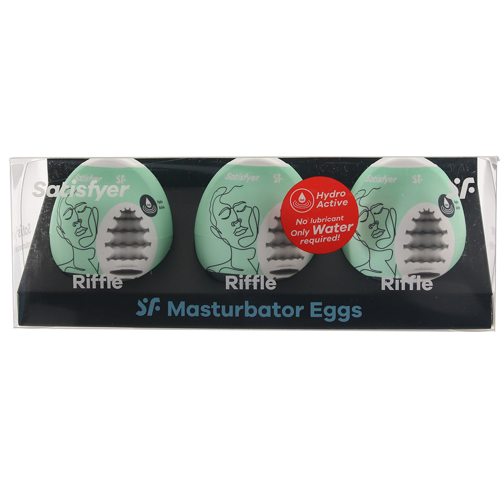Satisfyer Riffle Masturbator Egg Triple Set