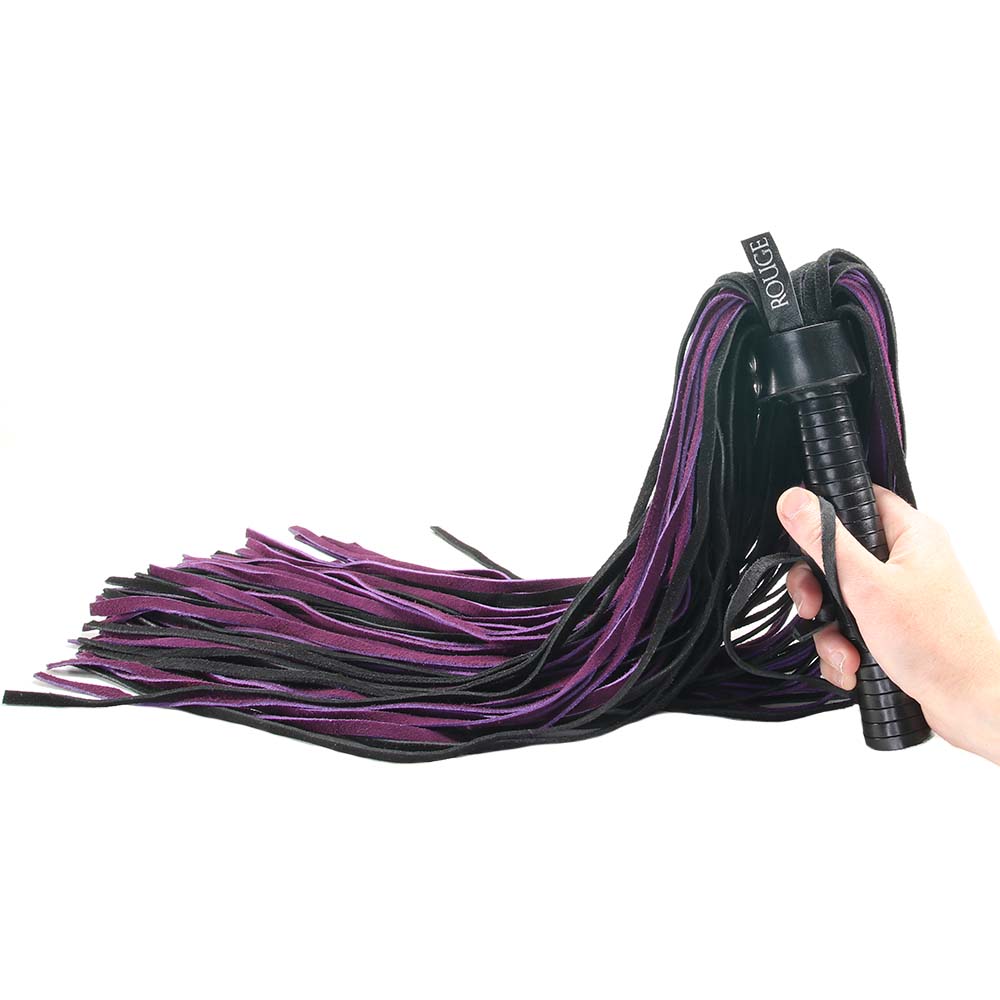 Suede Flogger with Leather Handle