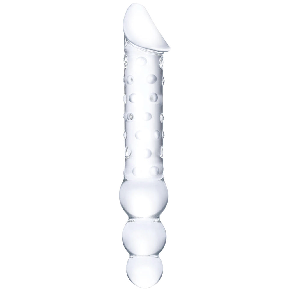 gläs 12 Inch Double Ended Beaded Dildo